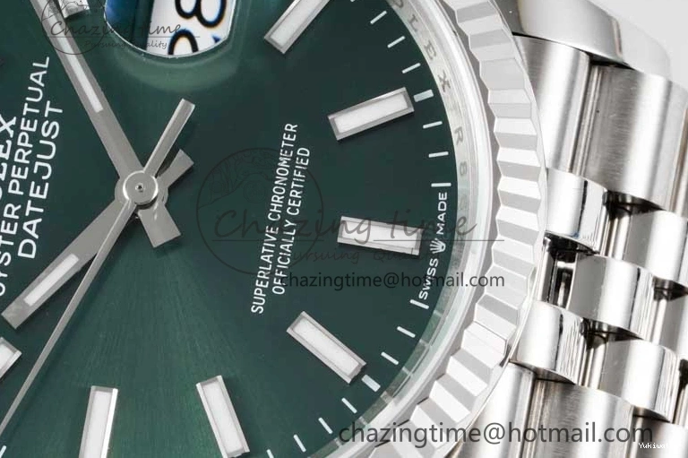 Best Bracelet 904L Green Edition Steel Jubilee SS 1:1 on 116234 Dial DateJust VSF VS3235 Sundust 36 0216
